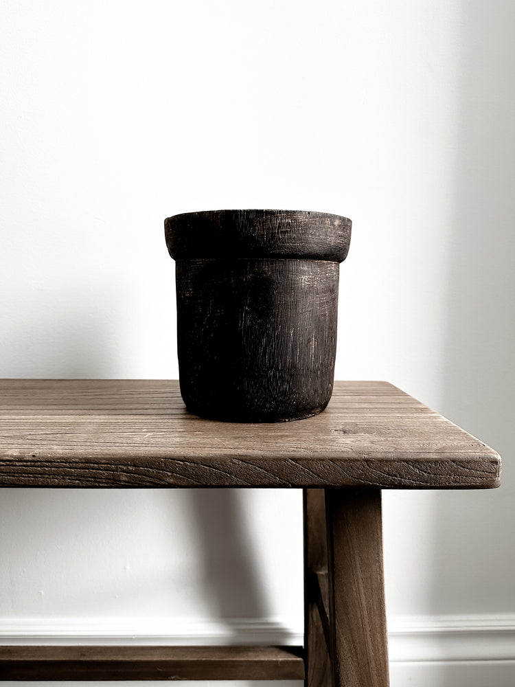 Wood Storage Pot