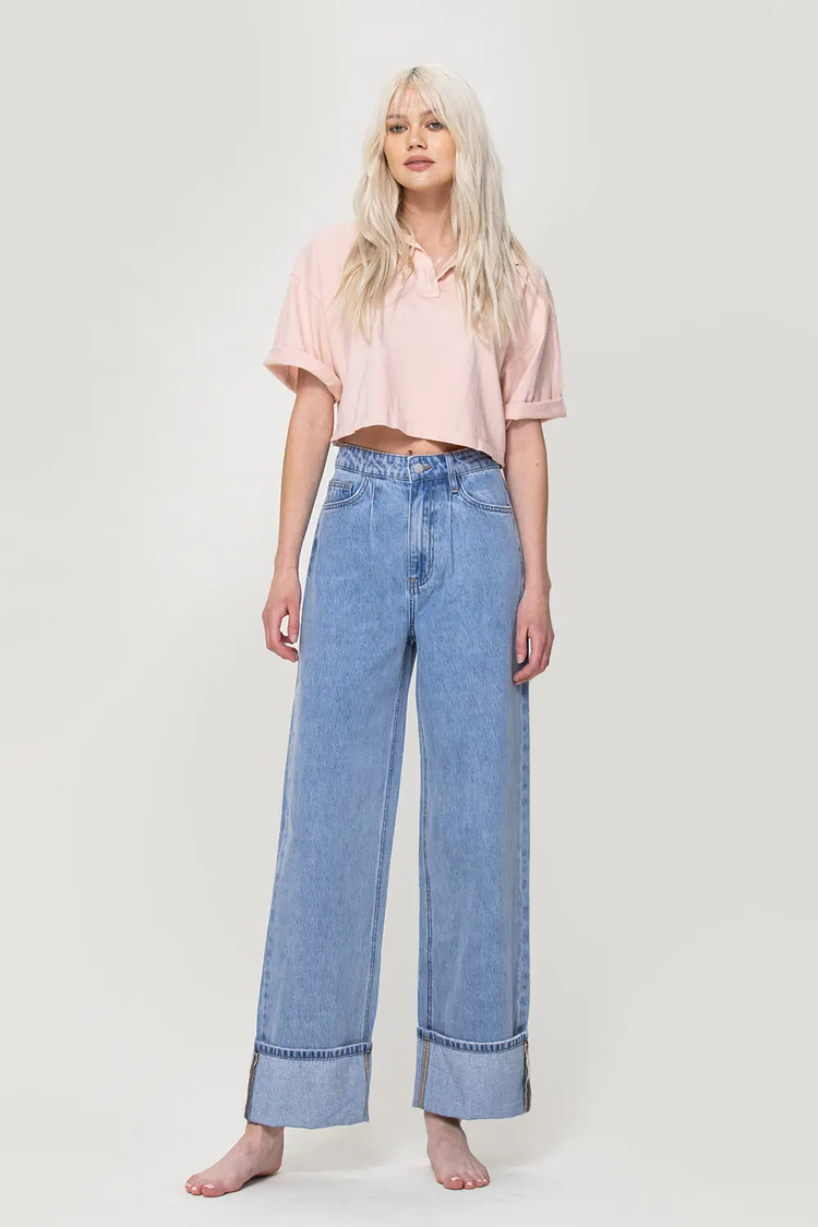 Lindsey 90's Vintage Sunfaded Loose Fit Jeans