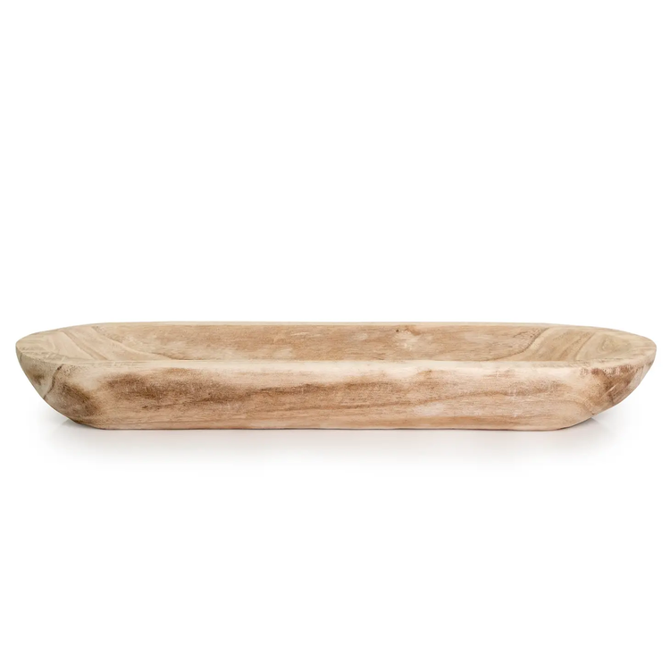 Paulownia Wood Large Dough Bowl